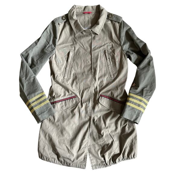 Vintage Women’s Green Cargo Military Jacket Size Small - Picture 2 of 8